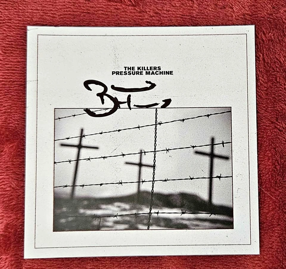 Brandon Flowers Signed Pressure Machine CD & Insert