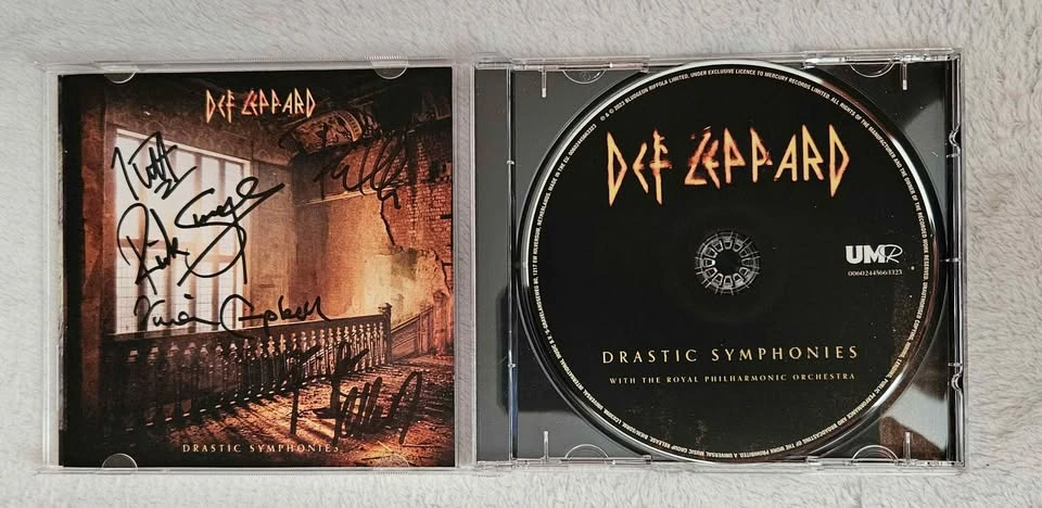 Def Leppard CD Drastic Symphonies With Signed Insert - photo 2