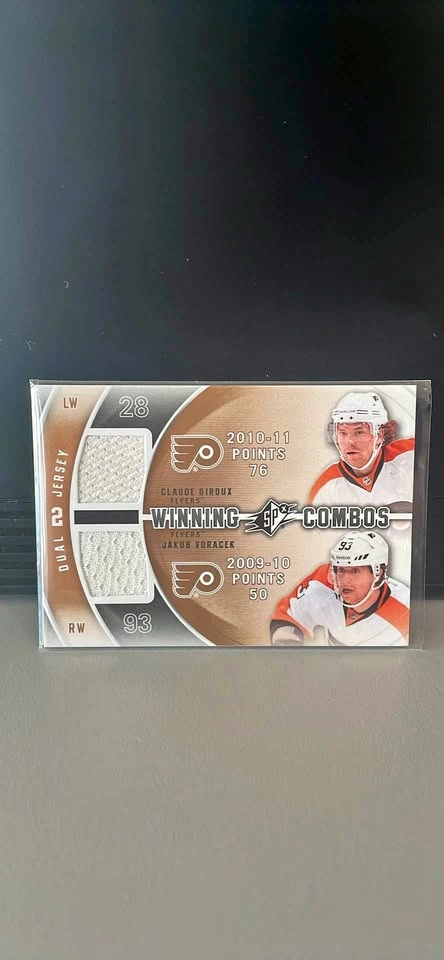 Giroux / Voracek Dual Jersey - Upper Deck SPX 2011-12