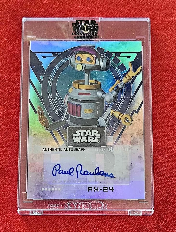 Paul Reubens Topps Star Wars Signature Series RARE