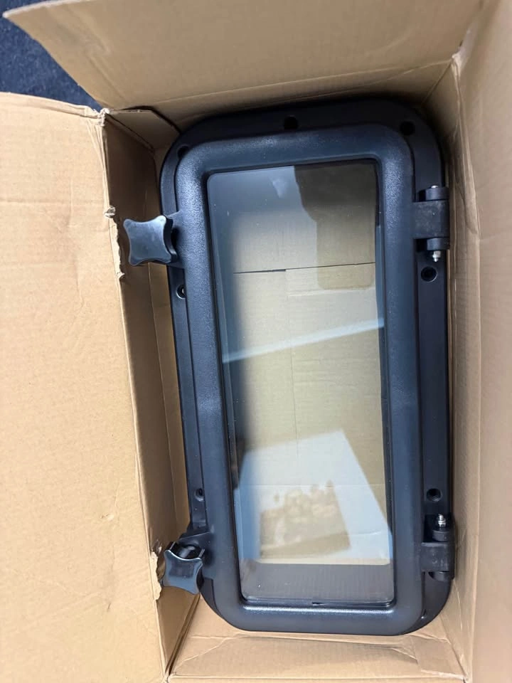 2 Pieces Boat Yacht Rectangle Opening Porthole Window - photo 2