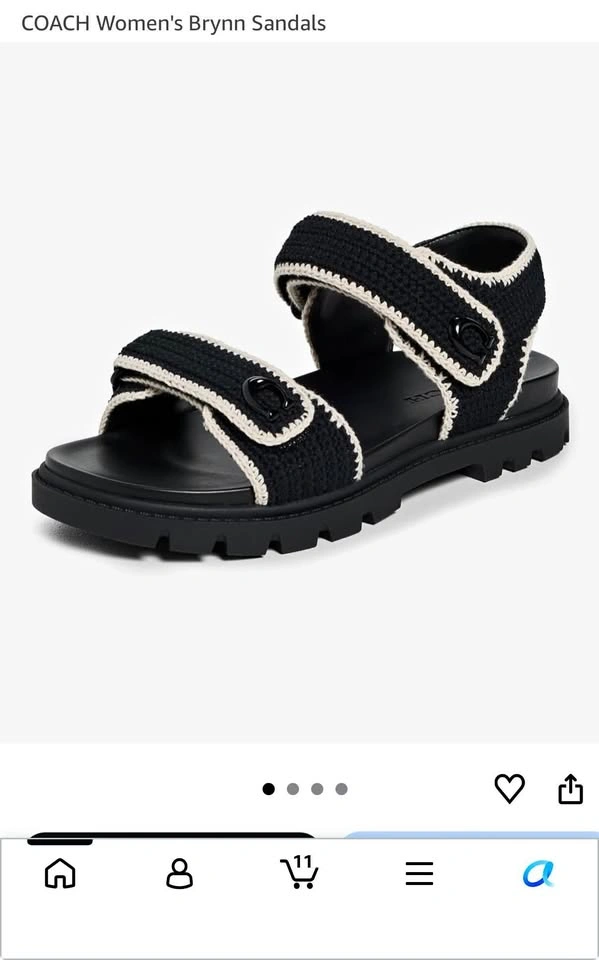 Brand new women Coach Bynn Sandals size 7.5