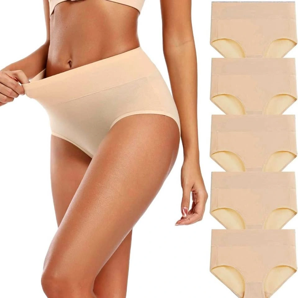 Molasus Women's High Waist Cotton Post Partum Briefs Underwear