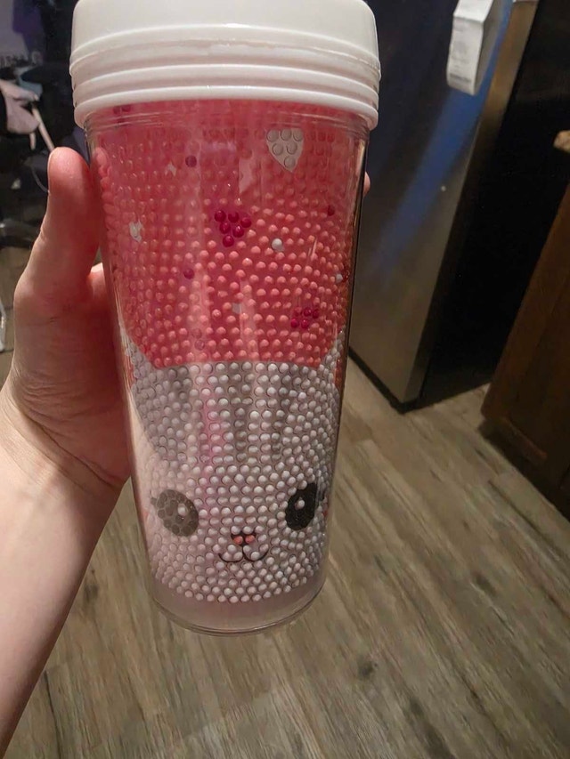Cat Tumbler with Straw