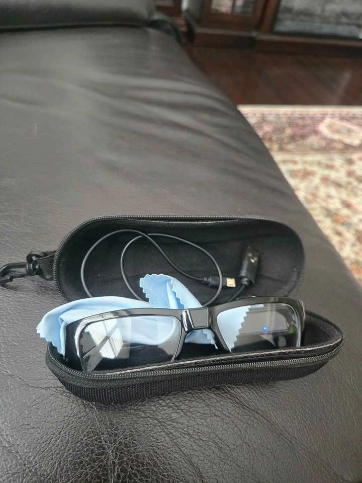Black Smart Glasses recorder with Case - photo 5