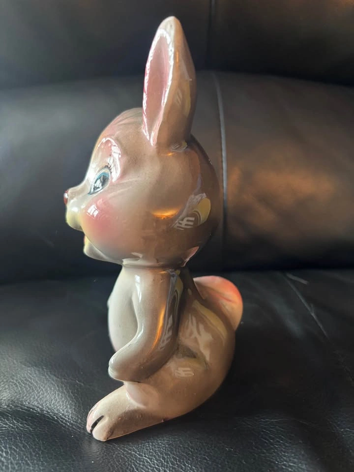 Vintage Ceramic Arnart Anthropomorphic Bunny Figurine 1950-60’s - photo 4