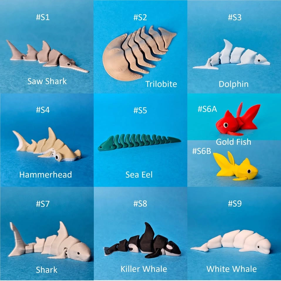 Articulated Mini Animals 3D Printed Fidget Toy - photo 4