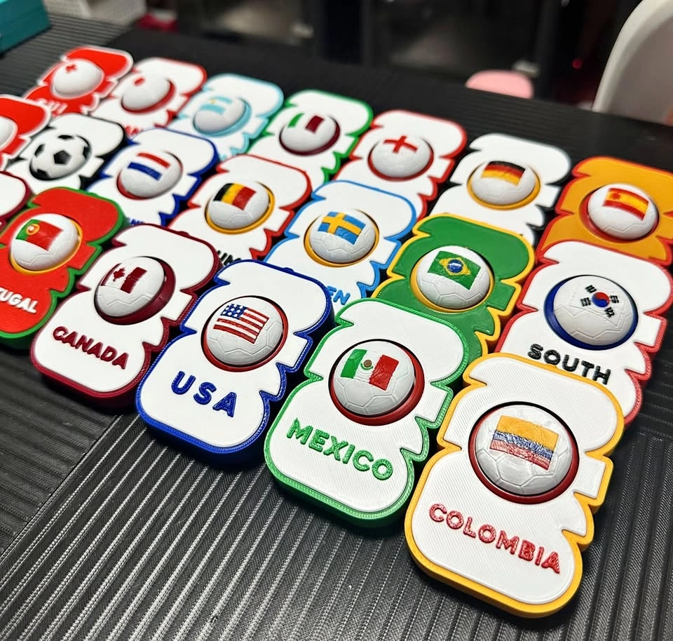World Cup Fidget Spinner Keychain & Whistle