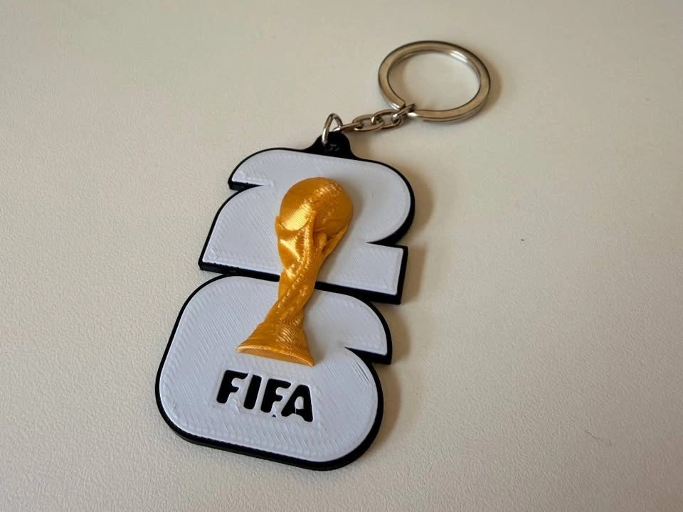 3D Printed FIFA World Cup Trophy Keychain - photo 2