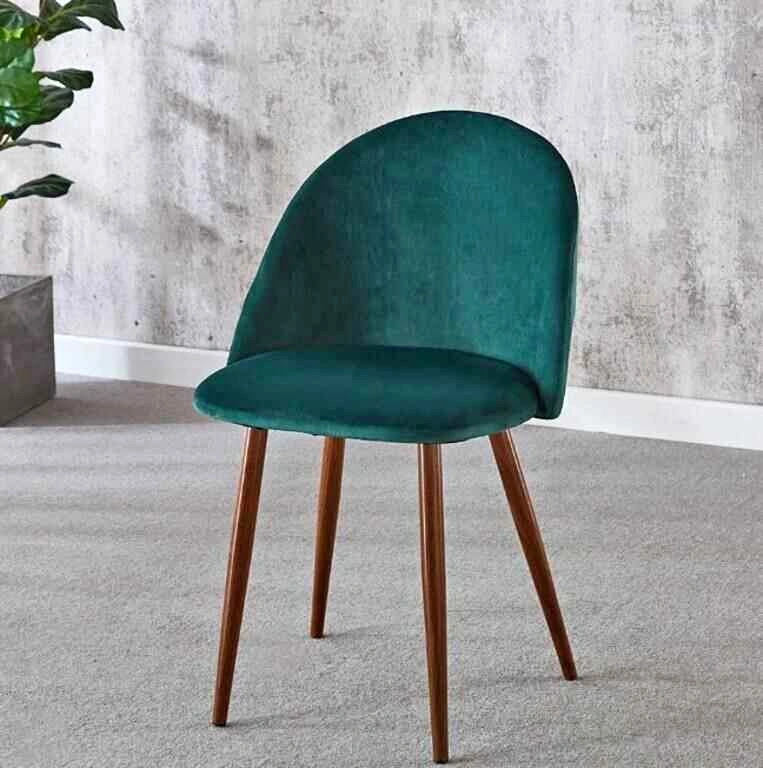 NEW Emerald Green Velvet Chair - set of 3
