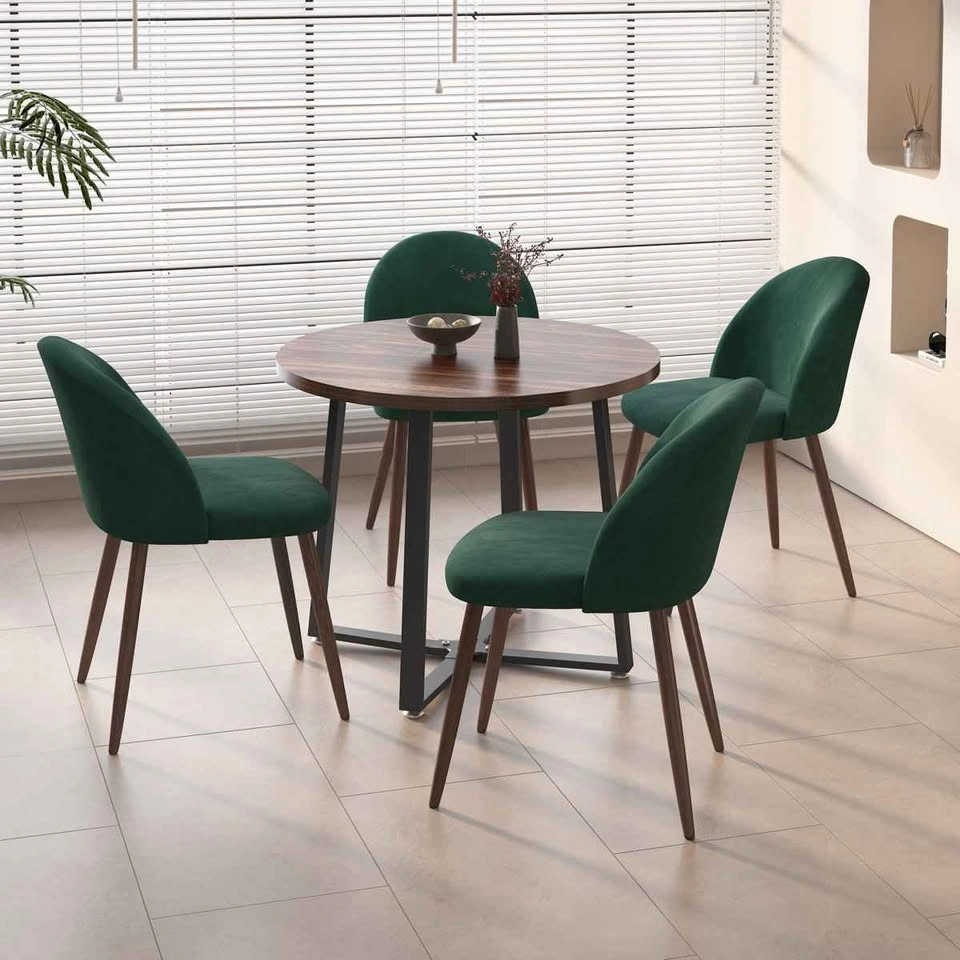 NEW Emerald Green Velvet Chair - set of 3 - photo 2