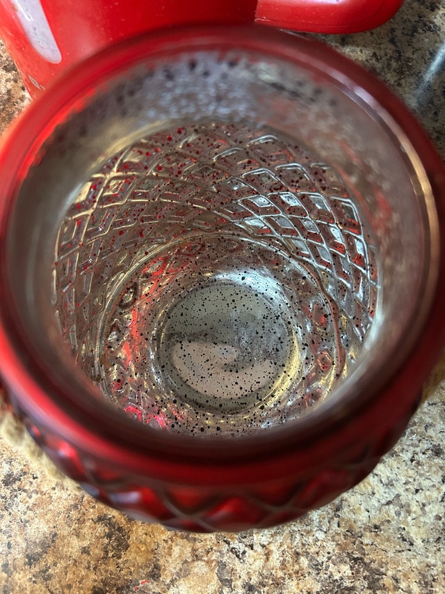 Red Glass Lantern with Rope Handle - photo 2