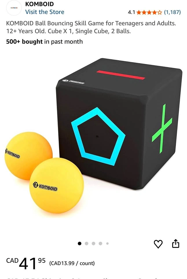 KOMBOID Ball Bouncing Skill Game (12+ Years)
