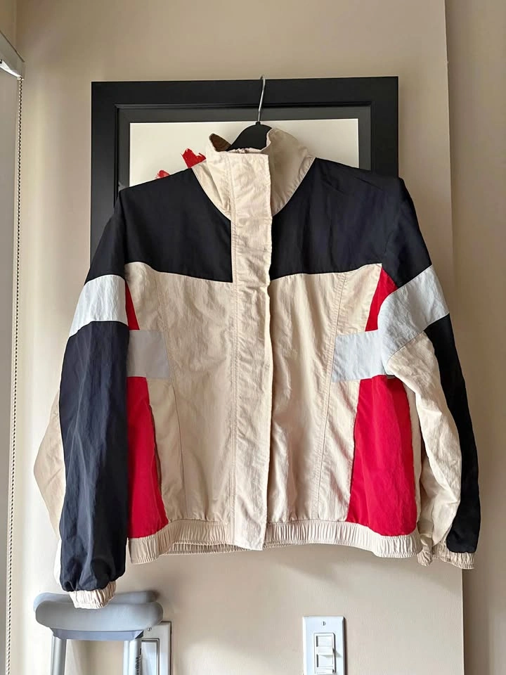 Color Block Windbreaker Jacket