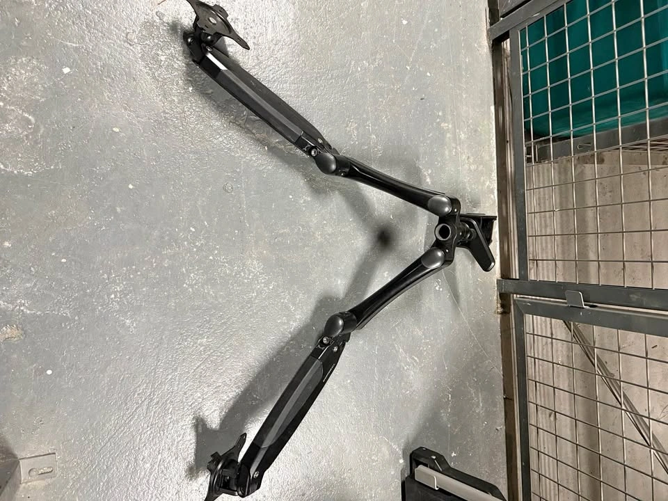 Dual-arm monitor mount