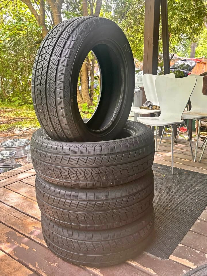 Set of 4 205/55R16 Winter Tires - 90% Tread