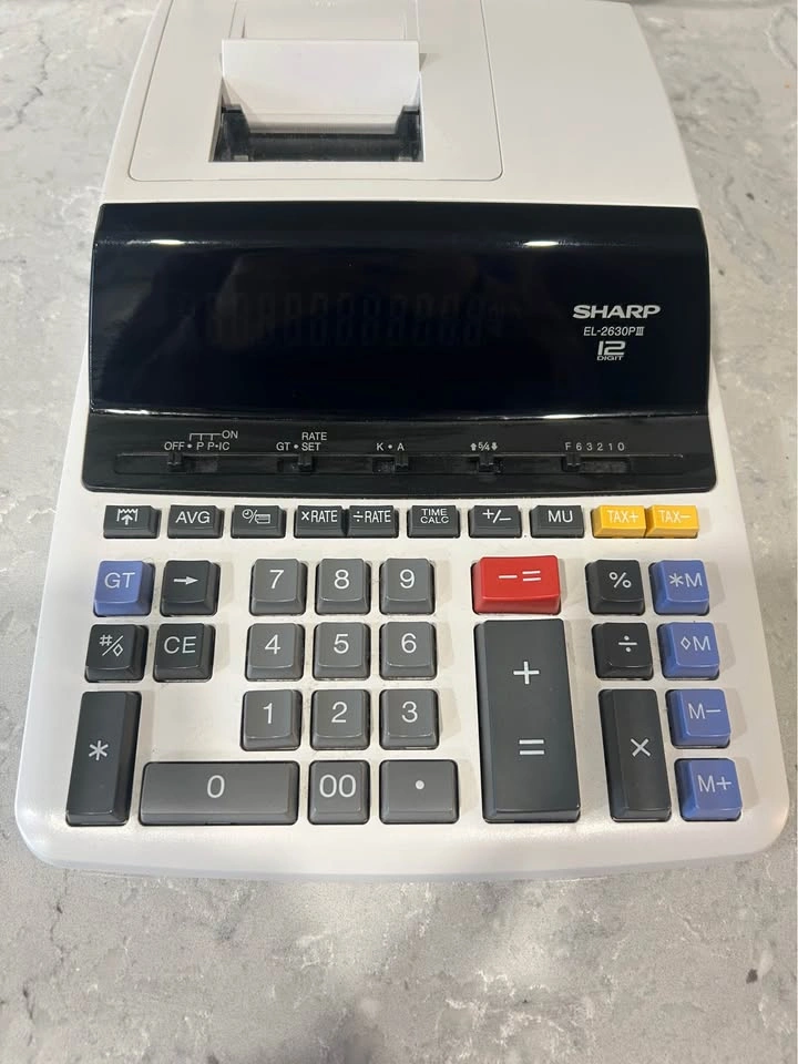 SHARP EL-2630PIII Printing Calculator - photo 2
