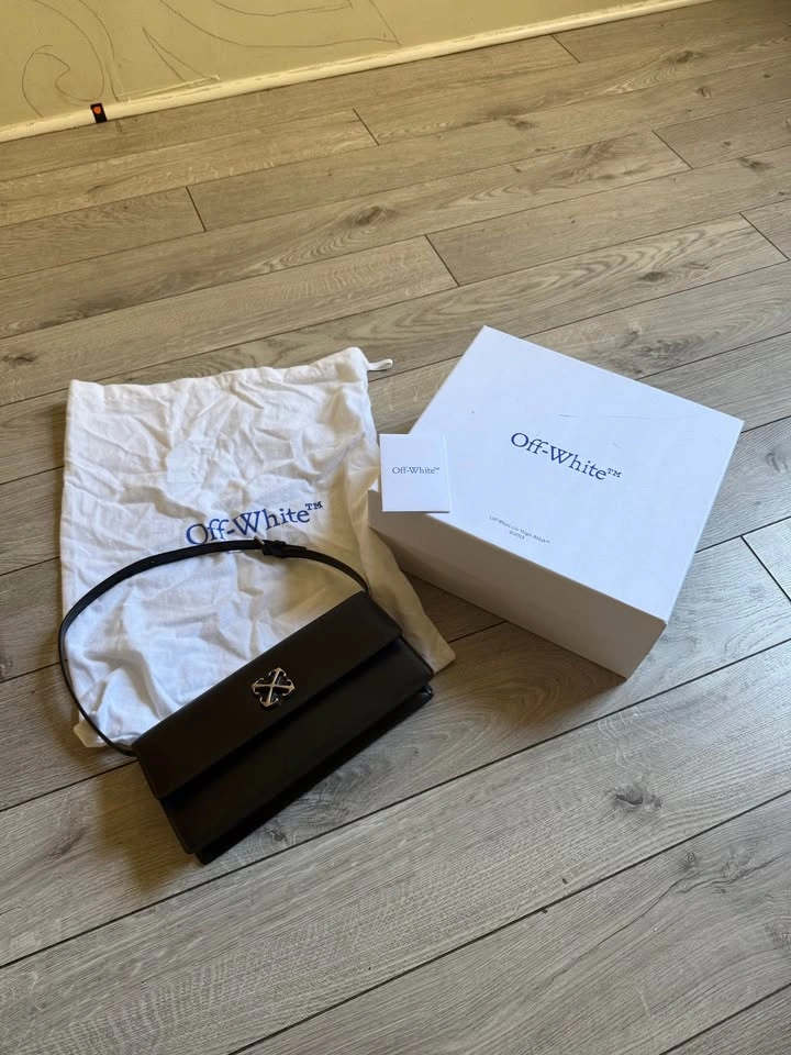 Off-white Shoulder Bag in black silver finish - photo 3