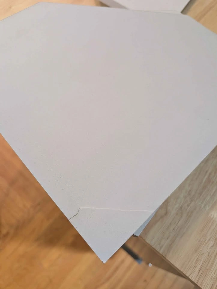 Set of 6 white corner wall mount shelves - photo 3
