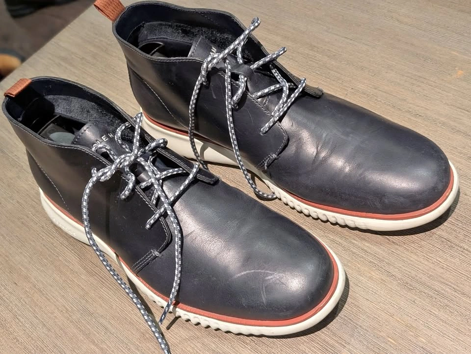 Cole Haan Men's 2.Zerogrand Chukka Leather Boots - Size 9.5