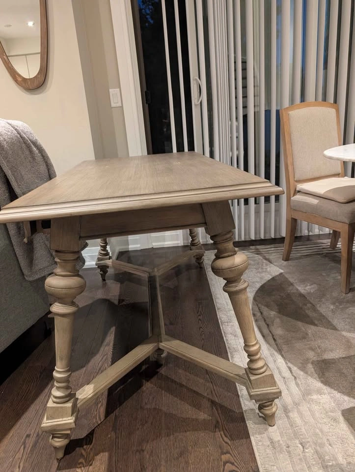 Farmhouse Style Wooden Dining Table with Drawers - photo 3