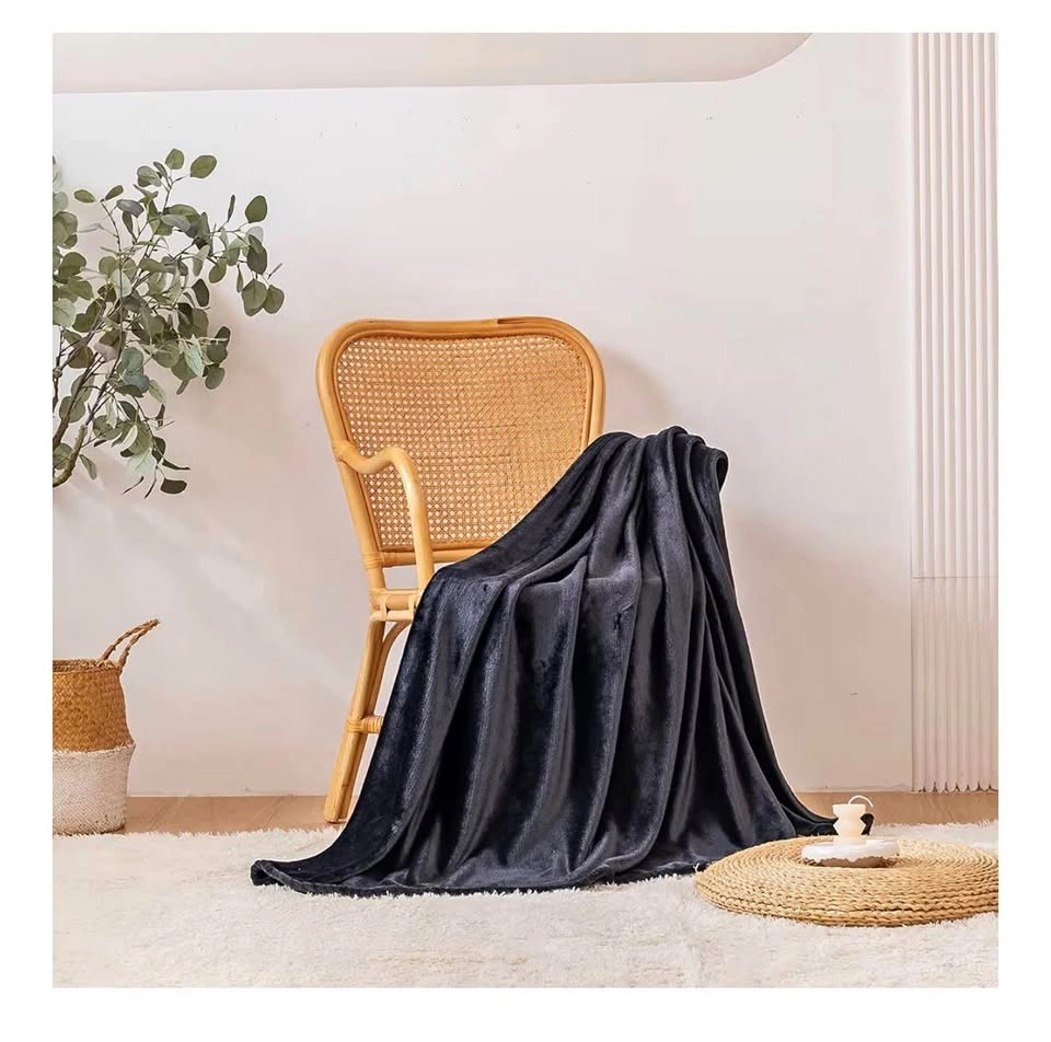 Black Fleece Blanket (twin size)
