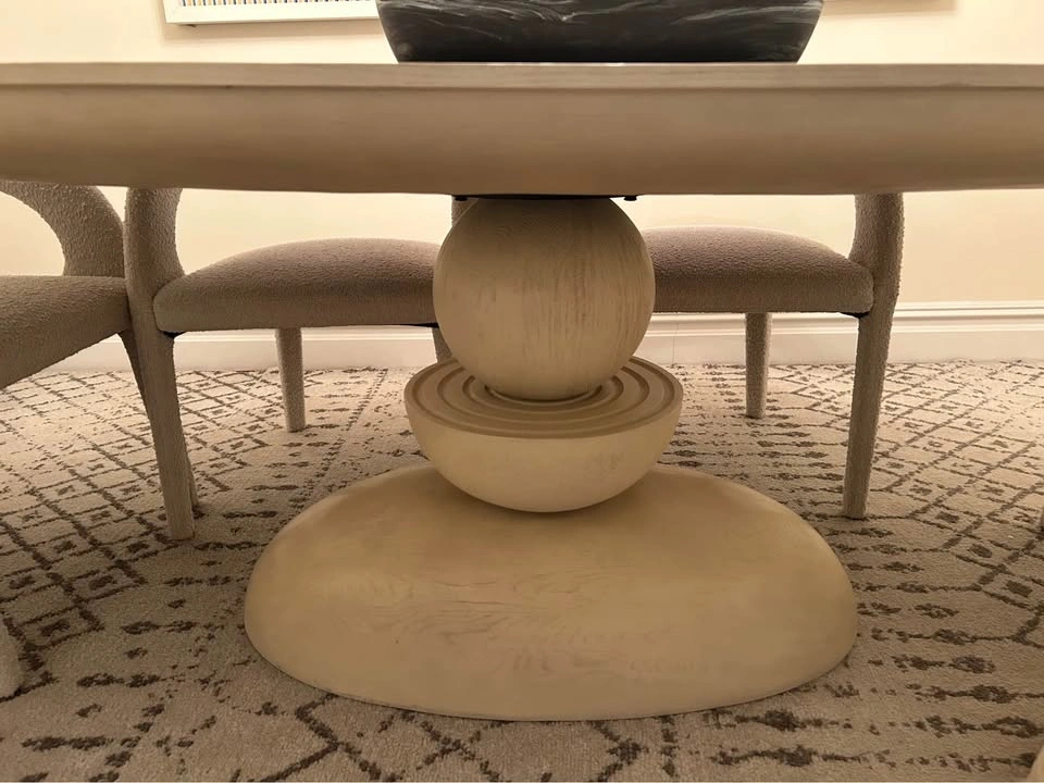 Anthropologie Sculptural Sonali Wood Dining Table - photo 3