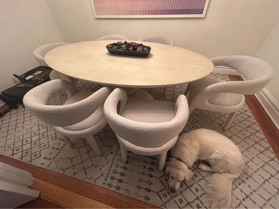 Anthropologie Sculptural Sonali Wood Dining Table - photo 4