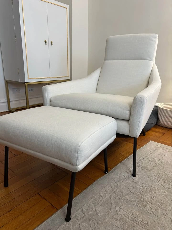 West Elm Austin Chair and Ottoman - photo 2