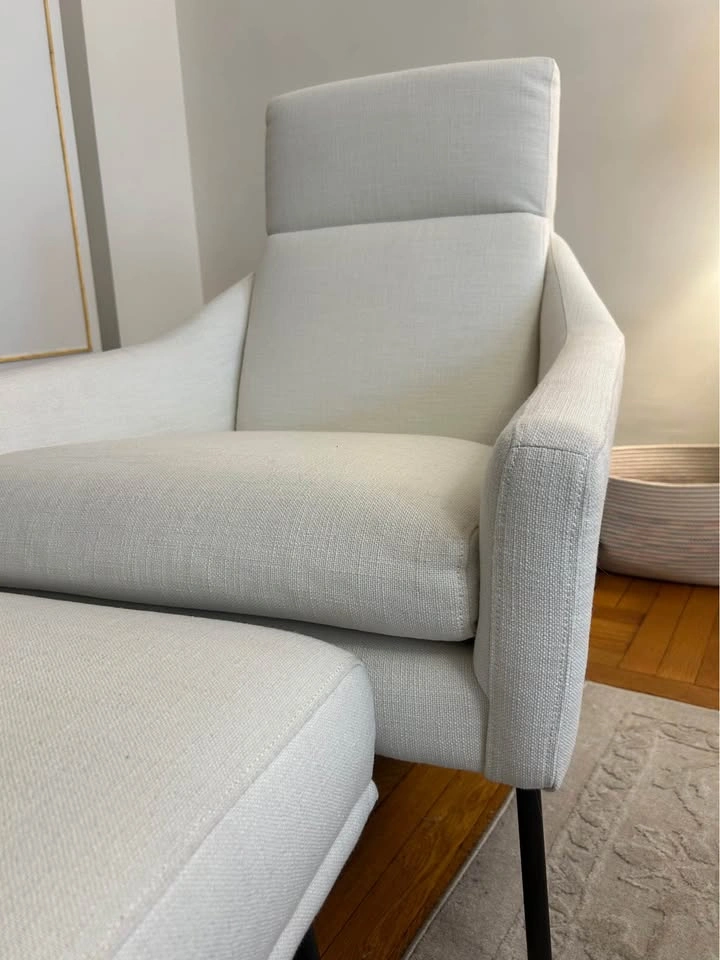 West Elm Austin Chair and Ottoman - photo 3