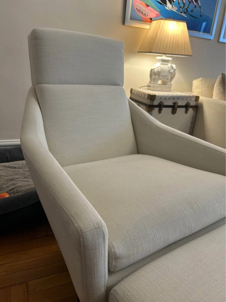 West Elm Austin Chair and Ottoman - photo 4
