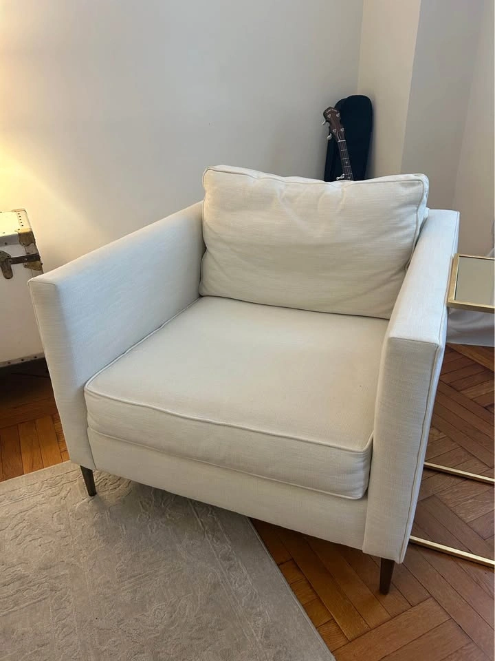 West Elm Loft Chair with Metal Legs - photo 2