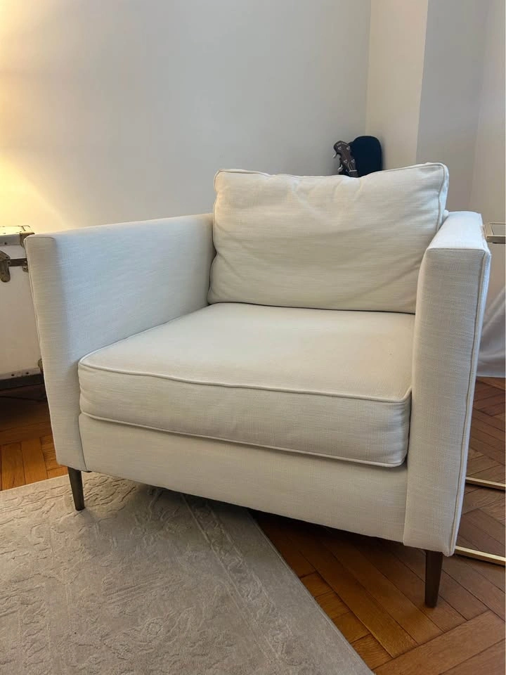 West Elm Loft Chair with Metal Legs - photo 3