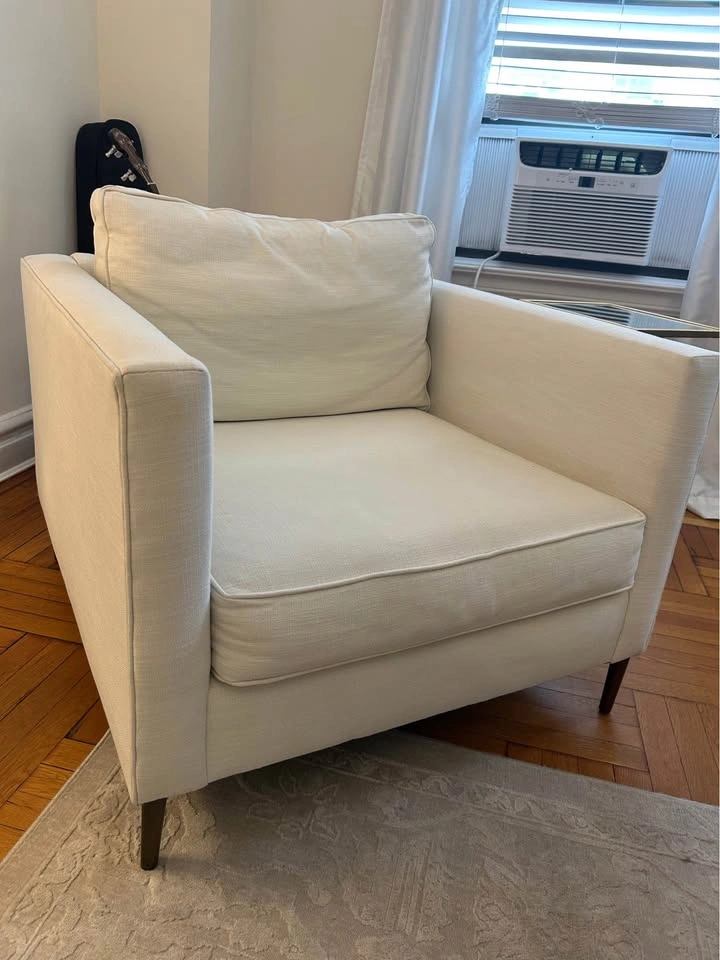 West Elm Loft Chair with Metal Legs - photo 4