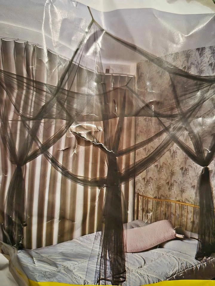 Black Net Bed Canopy for King Size Bed