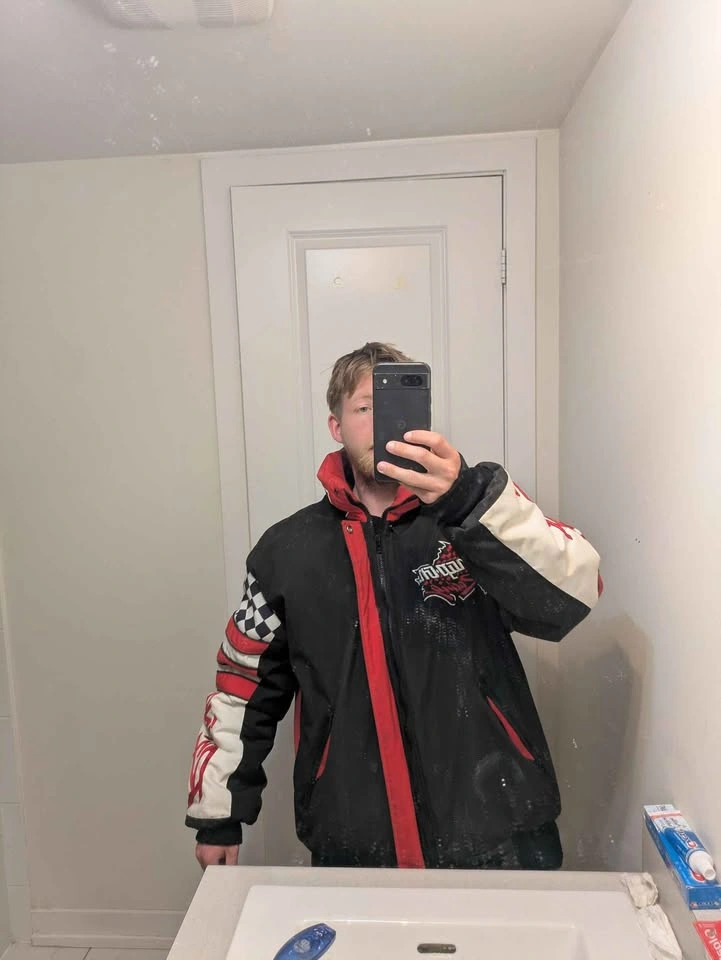 Vintage 90's Choko Snap-On Warm Winter Bomber Jacket - photo 3