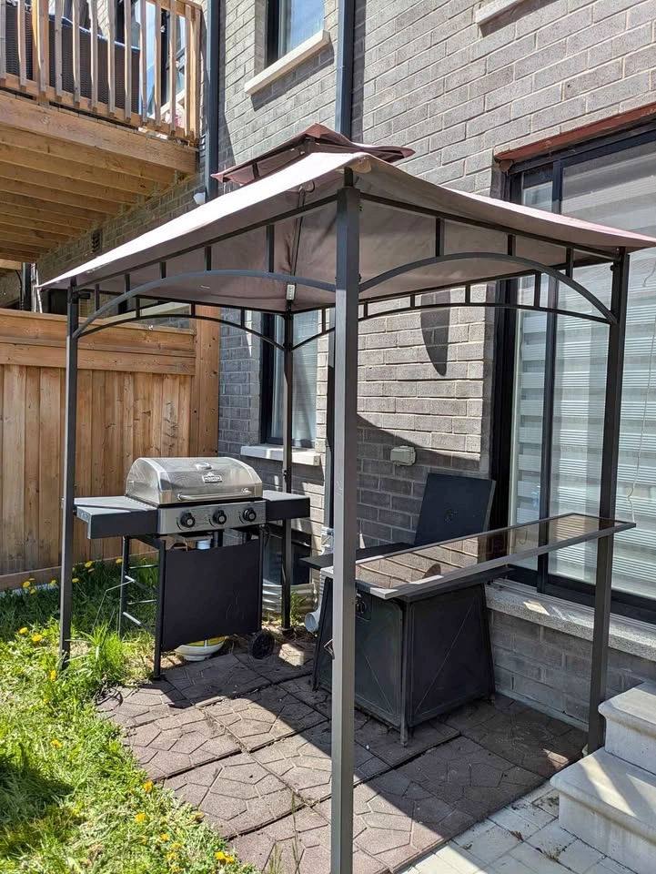 Backyard Gazebo, Barbeque & Fire Pit Set