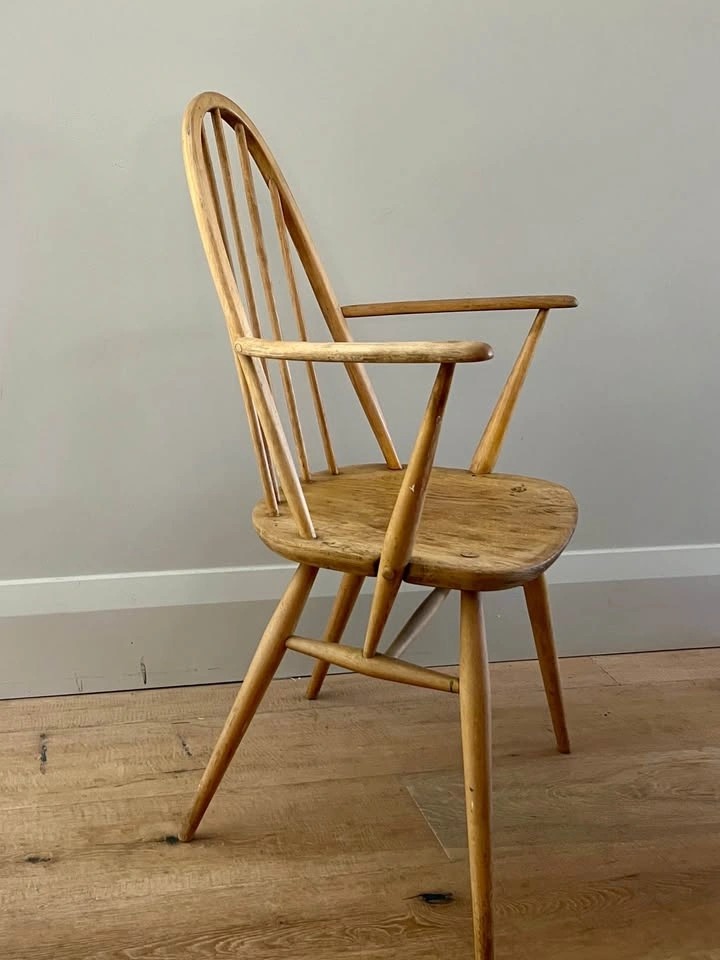 Pair Vintage Ercol chairs Quaker & Windsor mid century modern - photo 2