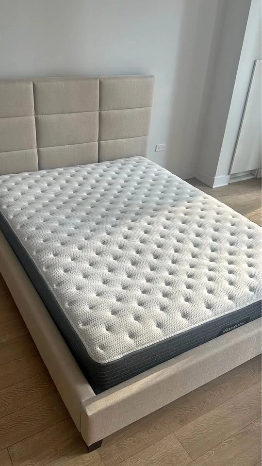 Queen Bed Frame & Mattress – Great Condition