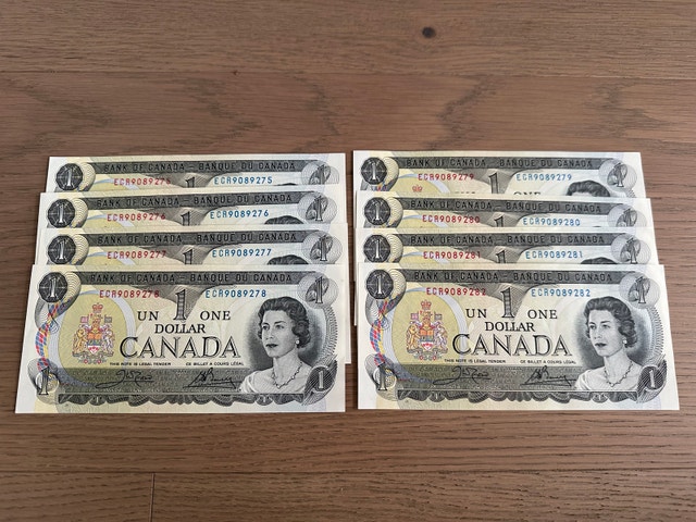 Canadian Banknote Collection $1, $2, $5, $10, $20, $100 Bills - photo 3