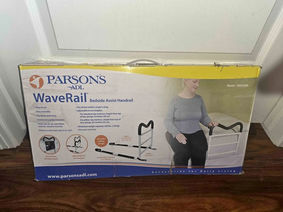 Parsons ADL WaveRail Bedside Assist Handrail