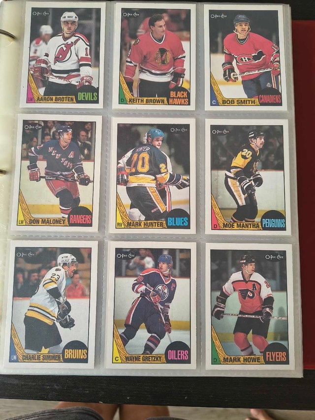 1987-88 O-Pee-Chee NHL Hockey Card Collection
