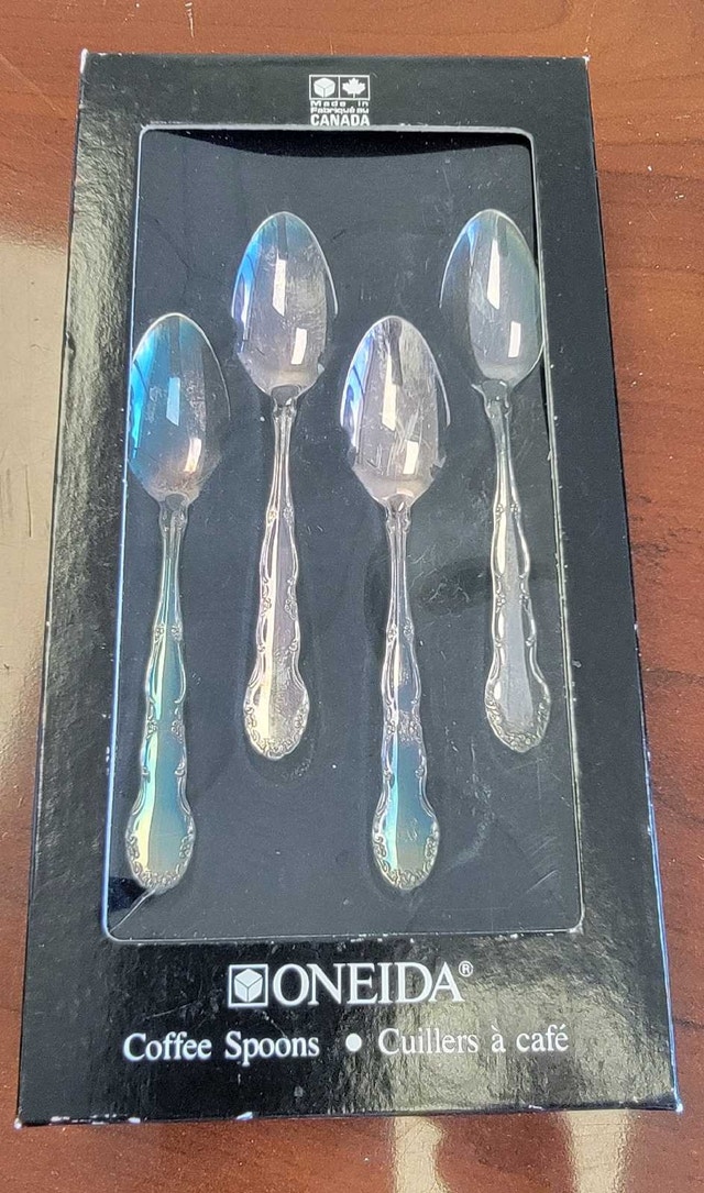 Silver plated set of 4 coffee spoons - photo 2