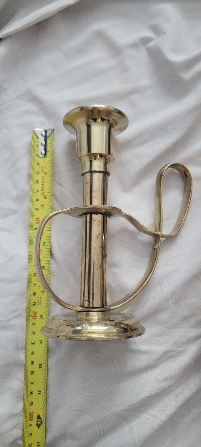 Brass candlestick holders - photo 2