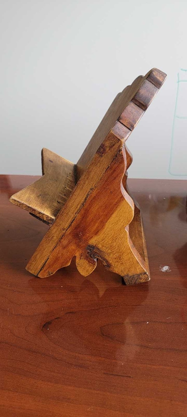Vintage hand crafted book display stand - photo 2