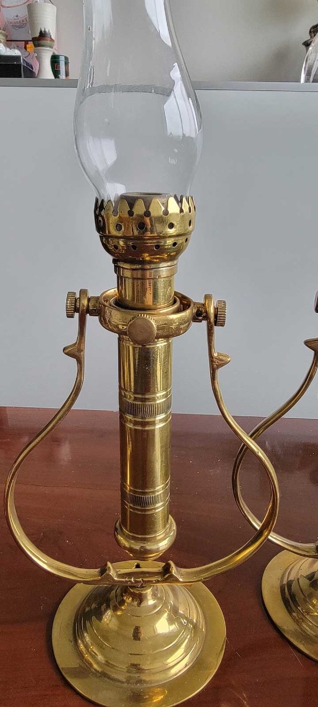 Vintage antique nautical gimbel lamps - photo 2