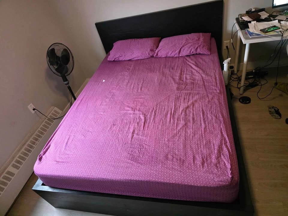 Ikea Malm Queen Bed - Brown with Slats - photo 4