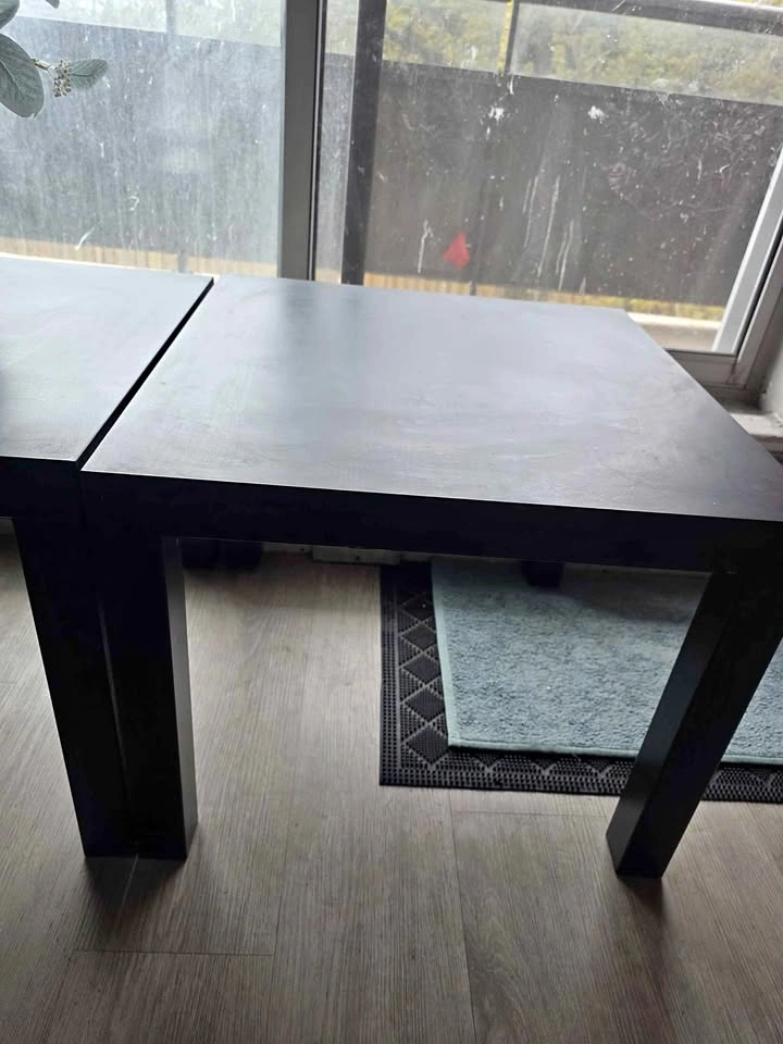2 IKEA Square Side Tables
