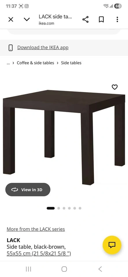 2 IKEA Square Side Tables - photo 2