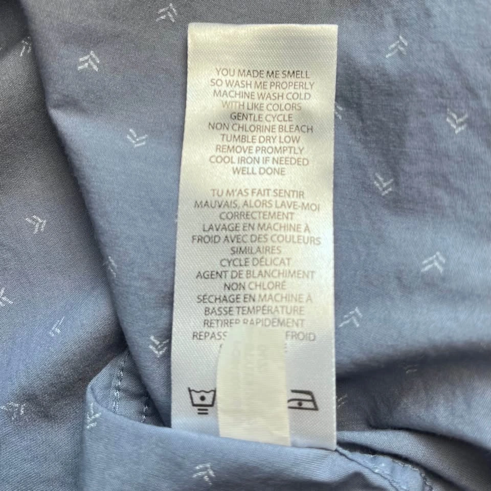 TravisMathew Blue Geometric Short Sleeve Button Up Shirt XXL - photo 3